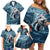 Hawaiian Shark God Kamohoalii Family Matching Off Shoulder Short Dress and Hawaiian Shirt Polynesian Style LT05 - Polynesian Pride