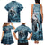 Hawaiian Shark God Kamohoalii Family Matching Tank Maxi Dress and Hawaiian Shirt Polynesian Style LT05 - Polynesian Pride