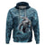 Hawaiian Shark God Kamohoalii Hoodie Polynesian Style LT05 Pullover Hoodie Blue - Polynesian Pride