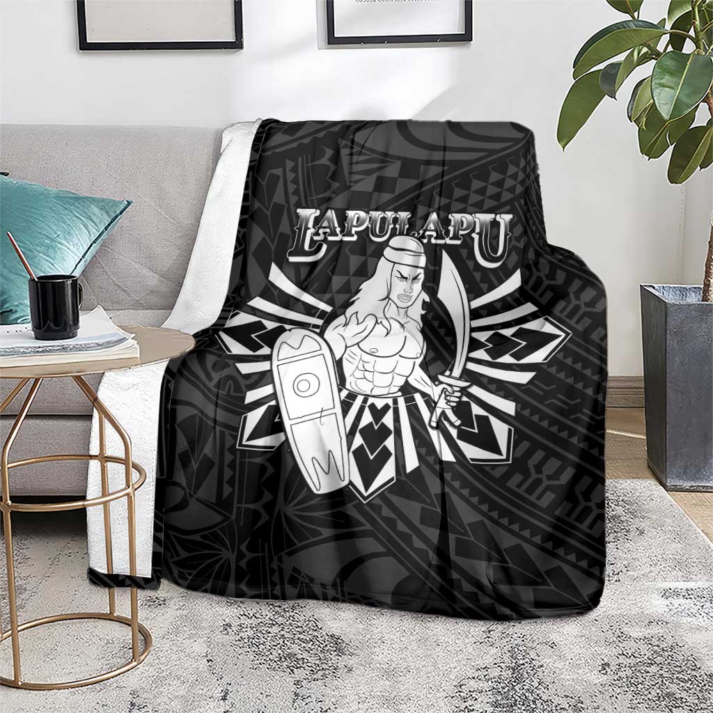 Philippines Tribal Blanket King Lapu Lapu Black Version LT05 - Polynesian Pride