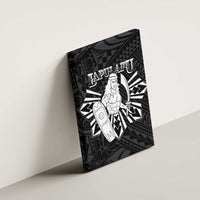 Philippines Tribal Canvas Wall Art King Lapu Lapu Black Version LT05 - Polynesian Pride