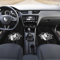 Philippines Tribal Car Mats King Lapu Lapu Black Version LT05 Set 2pcs - Front Black - Polynesian Pride