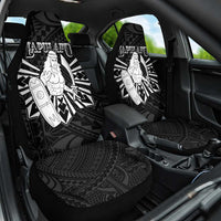 Philippines Tribal Car Seat Cover King Lapu Lapu Black Version LT05 One Size Black - Polynesian Pride