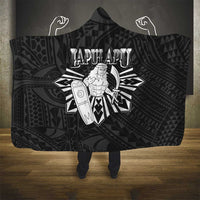 Philippines Tribal Hooded Blanket King Lapu Lapu Black Version LT05 - Polynesian Pride