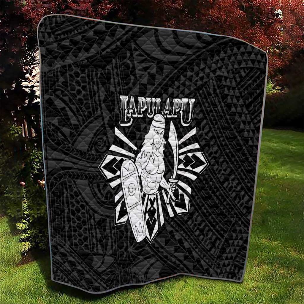 Philippines Tribal Quilt King Lapu Lapu Black Version LT05 - Polynesian Pride