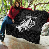 Philippines Tribal Quilt King Lapu Lapu Black Version LT05 - Polynesian Pride