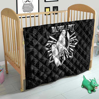 Philippines Tribal Quilt King Lapu Lapu Black Version LT05 - Polynesian Pride