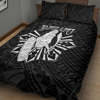Philippines Tribal Quilt Bed Set King Lapu Lapu Black Version LT05 - Polynesian Pride