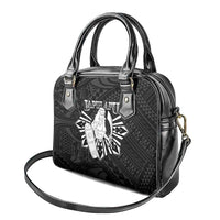 Philippines Tribal Shoulder Handbag King Lapu Lapu Black Version LT05 - Polynesian Pride
