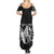 Philippines Tribal Summer Maxi Dress King Lapu Lapu Black Version