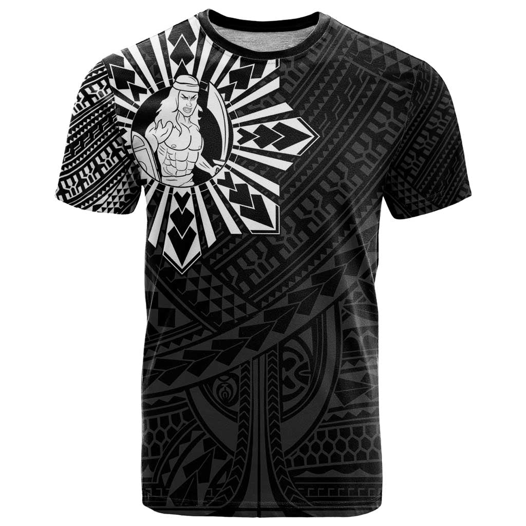 Philippines Tribal T-Shirt - King Lapu Lapu Black Version LT05 Black - Polynesian Pride