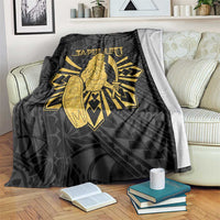 Philippines Tribal Blanket King Lapu Lapu Gold Version LT05 Gold - Polynesian Pride