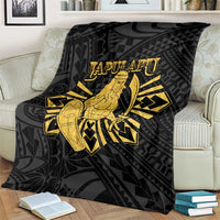 Philippines Tribal Blanket King Lapu Lapu Gold Version LT05 - Polynesian Pride