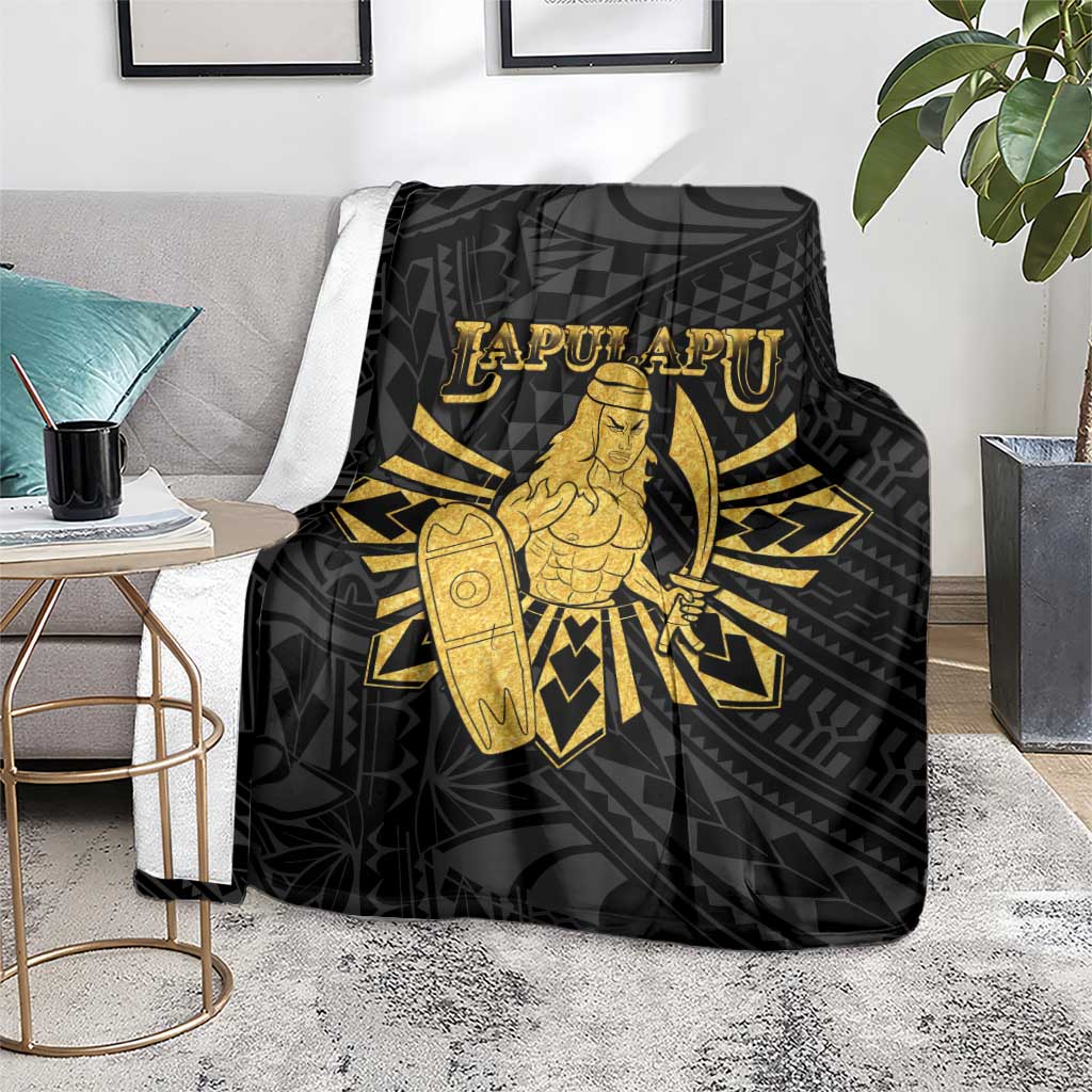 Philippines Tribal Blanket King Lapu Lapu Gold Version LT05 - Polynesian Pride