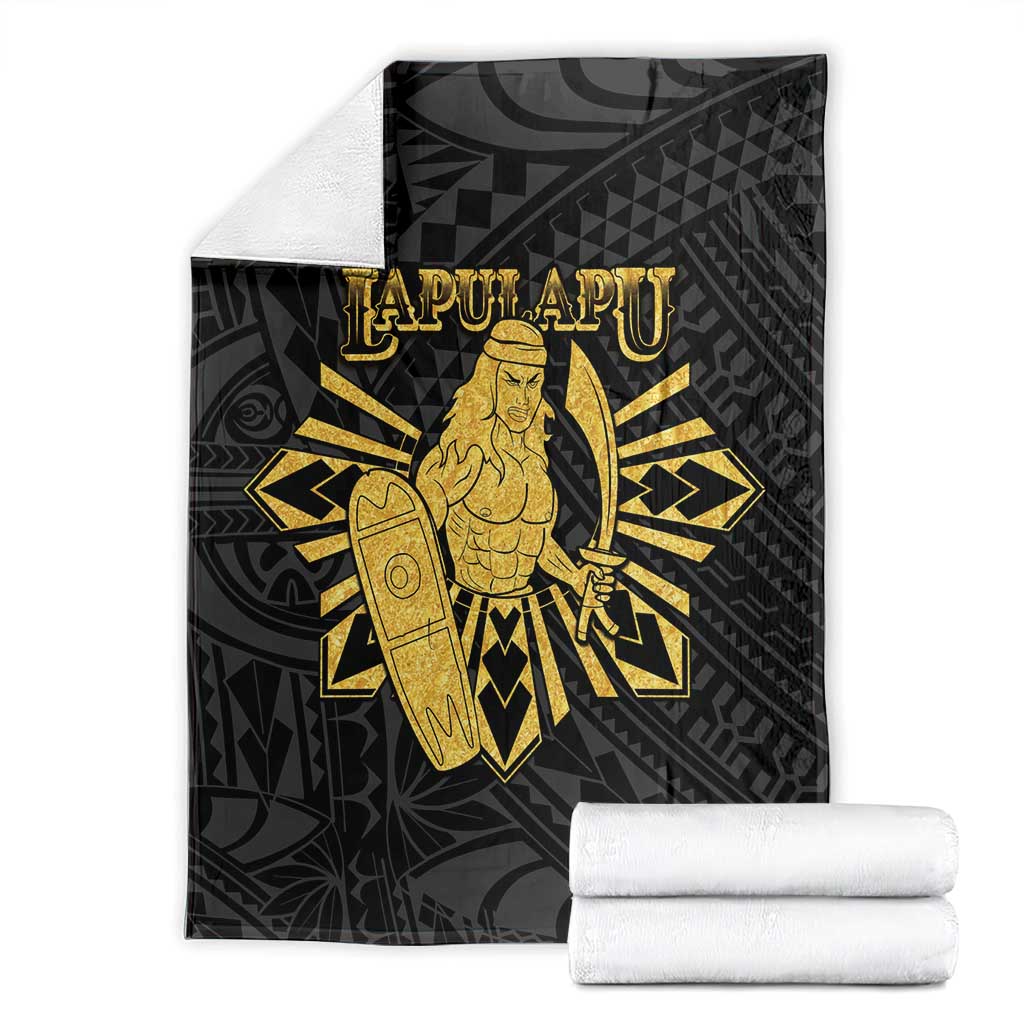 Philippines Tribal Blanket King Lapu Lapu Gold Version LT05 - Polynesian Pride