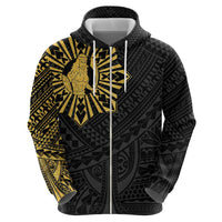 Philippines Tribal Hoodie King Lapu Lapu Gold Version LT05 - Polynesian Pride