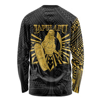 Philippines Tribal Long Sleeve Shirt King Lapu Lapu Gold Version LT05 - Polynesian Pride