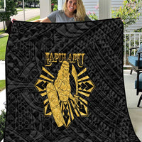 Philippines Tribal Quilt King Lapu Lapu Gold Version LT05 Gold - Polynesian Pride