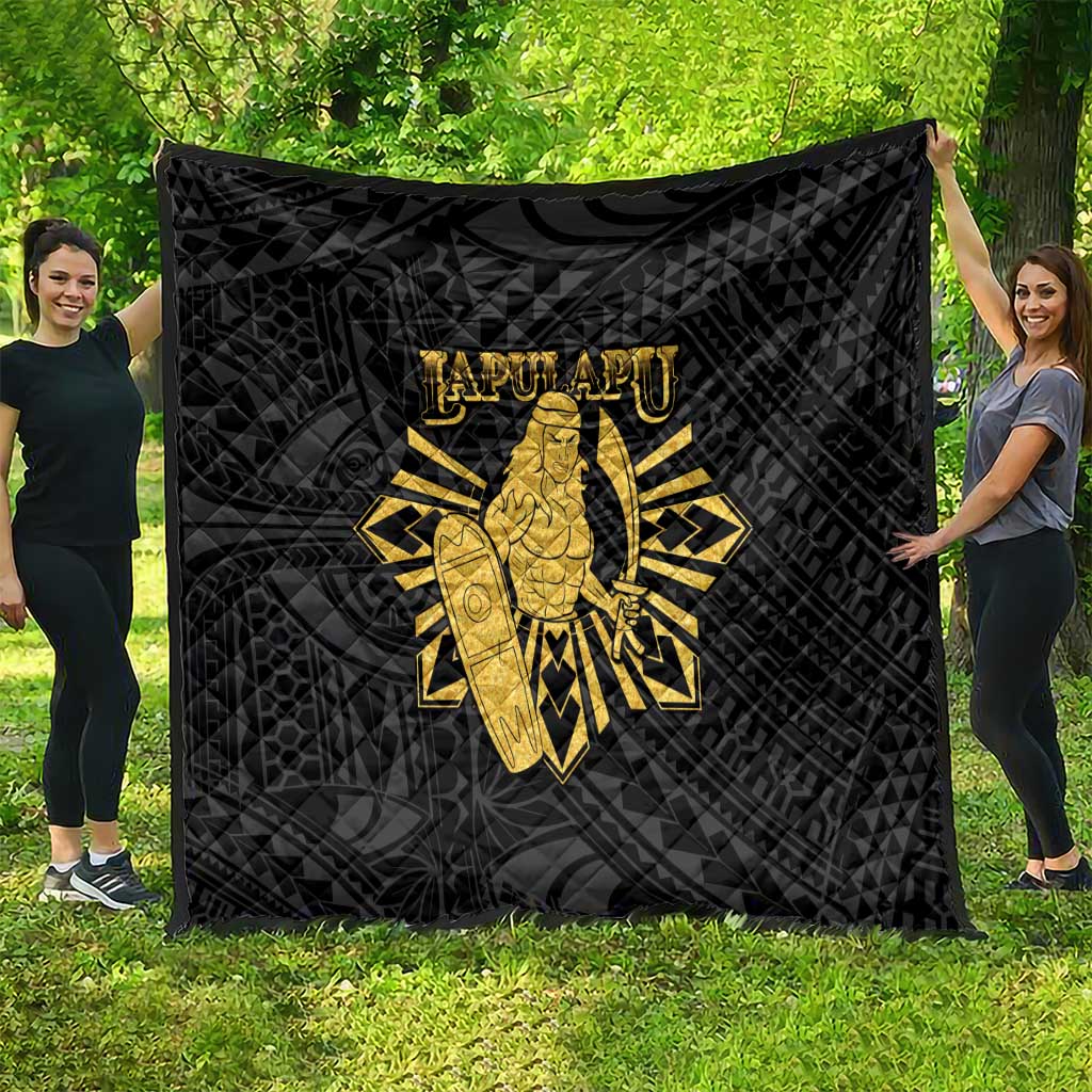 Philippines Tribal Quilt King Lapu Lapu Gold Version LT05 - Polynesian Pride