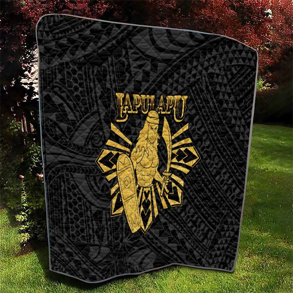 Philippines Tribal Quilt King Lapu Lapu Gold Version LT05 - Polynesian Pride