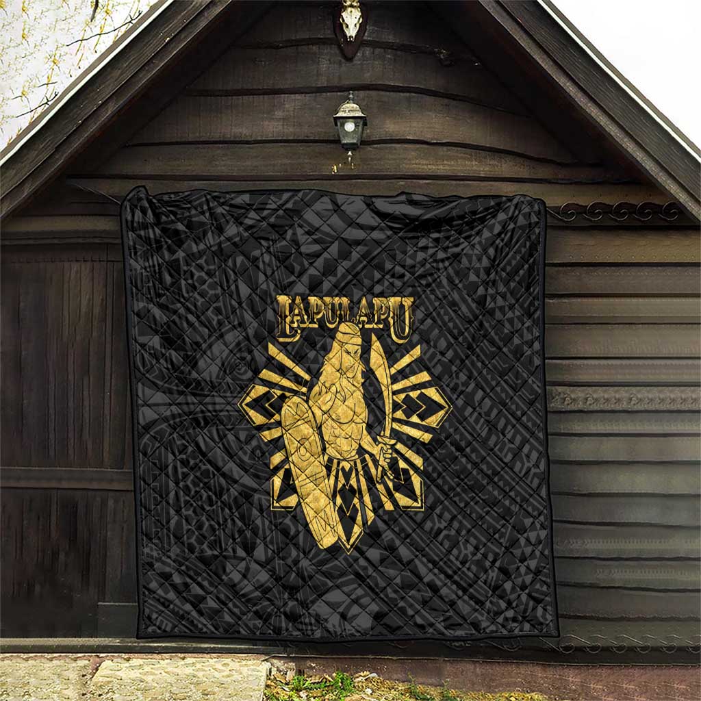 Philippines Tribal Quilt King Lapu Lapu Gold Version LT05 - Polynesian Pride