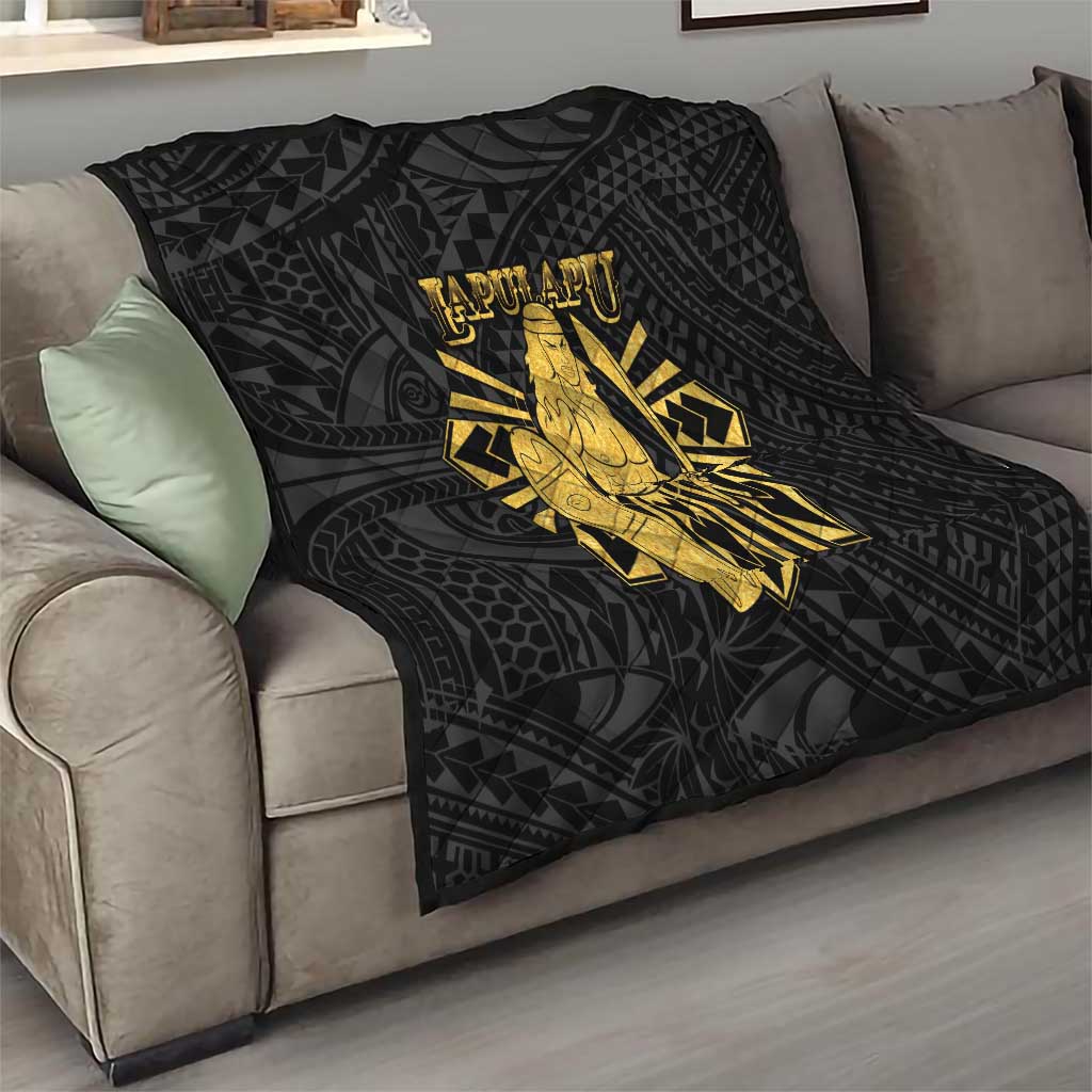 Philippines Tribal Quilt King Lapu Lapu Gold Version LT05 - Polynesian Pride