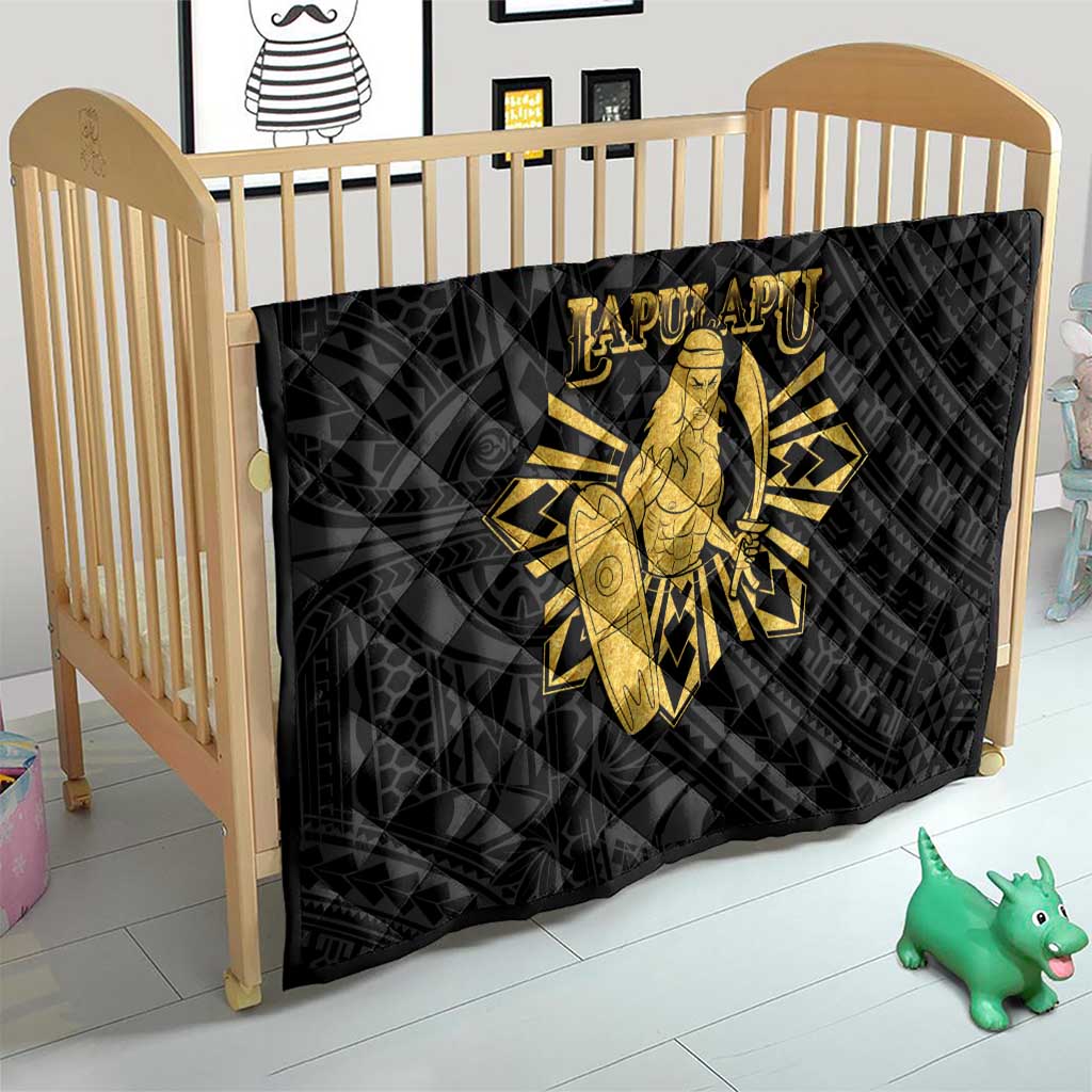 Philippines Tribal Quilt King Lapu Lapu Gold Version LT05 - Polynesian Pride