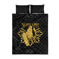 Philippines Tribal Quilt Bed Set King Lapu Lapu Gold Version LT05 - Polynesian Pride