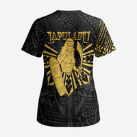 Philippines Tribal Scrub Top King Lapu Lapu Gold Version LT05 - Polynesian Pride
