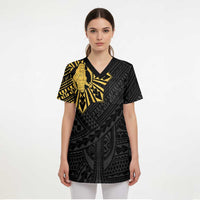 Philippines Tribal Scrub Top King Lapu Lapu Gold Version LT05 - Polynesian Pride