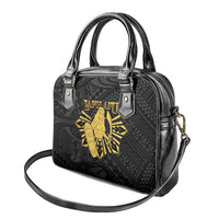 Philippines Tribal Shoulder Handbag King Lapu Lapu Gold Version LT05 - Polynesian Pride