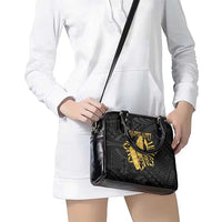 Philippines Tribal Shoulder Handbag King Lapu Lapu Gold Version LT05 - Polynesian Pride
