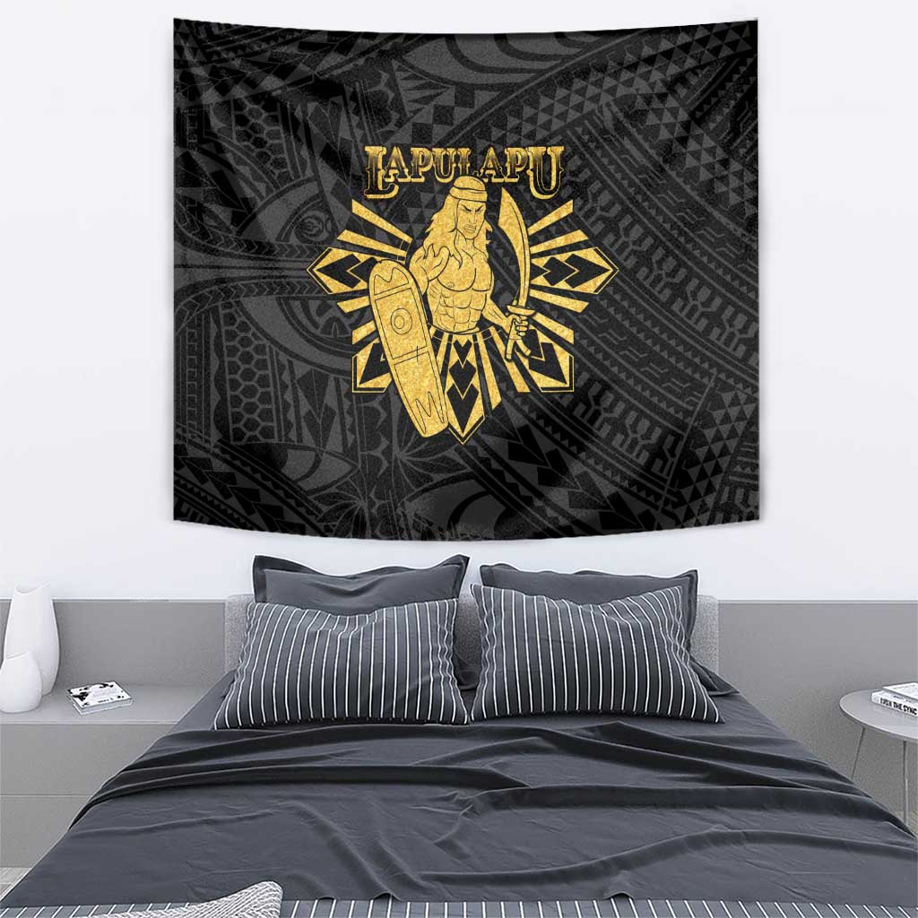 Philippines Tribal Tapestry King Lapu Lapu Gold Version LT05 - Polynesian Pride