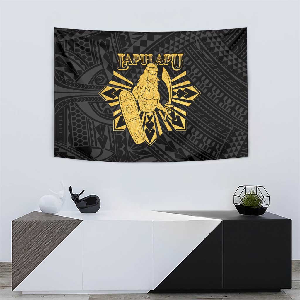 Philippines Tribal Tapestry King Lapu Lapu Gold Version LT05 - Polynesian Pride