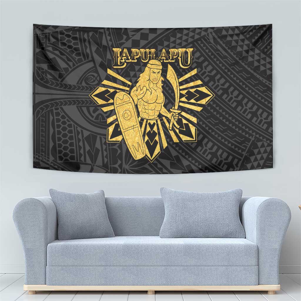Philippines Tribal Tapestry King Lapu Lapu Gold Version LT05 - Polynesian Pride