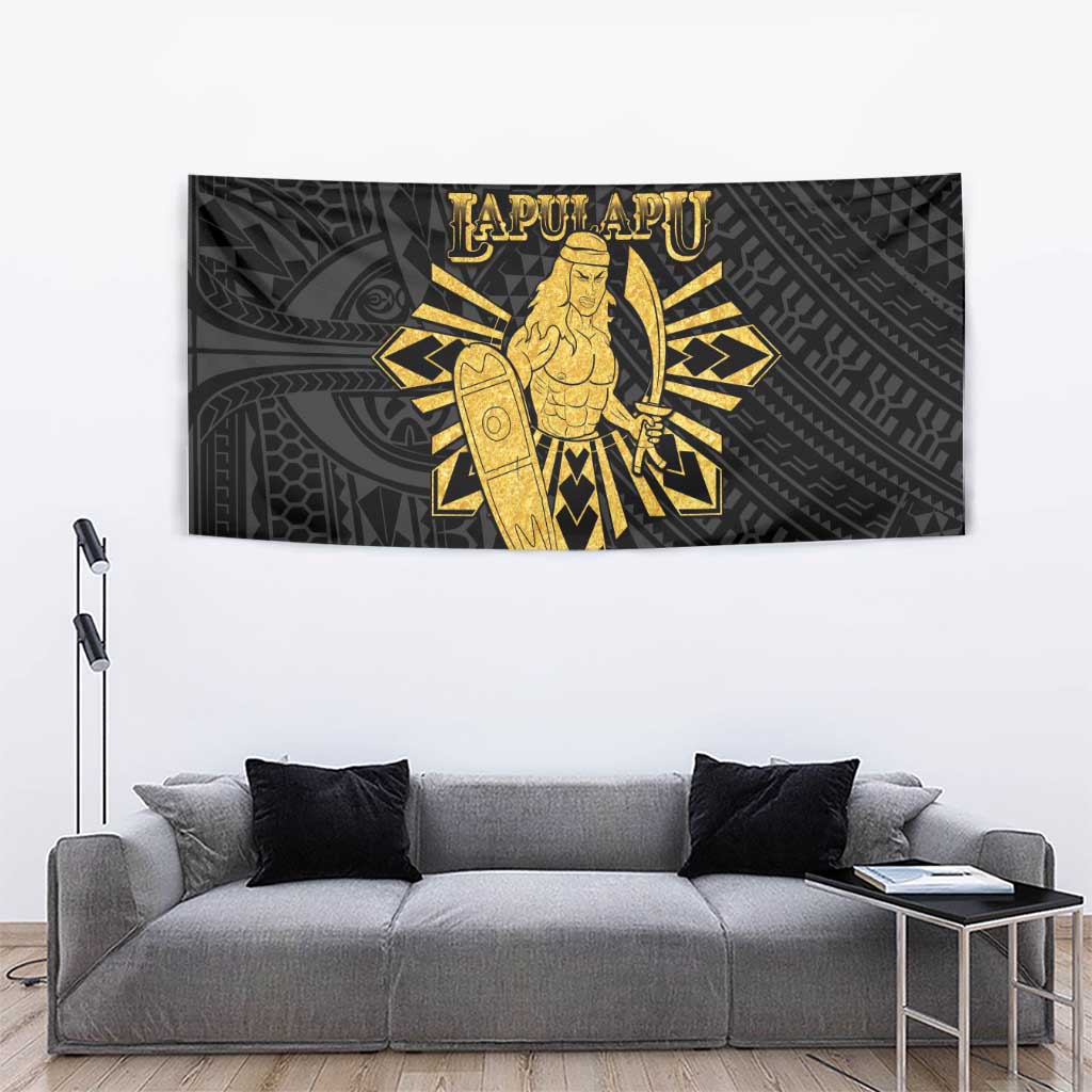 Philippines Tribal Tapestry King Lapu Lapu Gold Version LT05 - Polynesian Pride