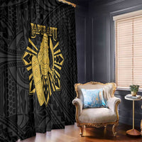 Philippines Tribal Window Curtain King Lapu Lapu Gold Version LT05 - Polynesian Pride