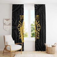 Philippines Tribal Window Curtain King Lapu Lapu Gold Version LT05 - Polynesian Pride