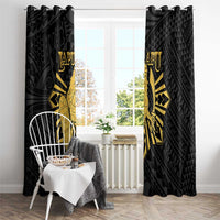 Philippines Tribal Window Curtain King Lapu Lapu Gold Version LT05 - Polynesian Pride