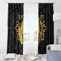 Philippines Tribal Window Curtain King Lapu Lapu Gold Version LT05 - Polynesian Pride