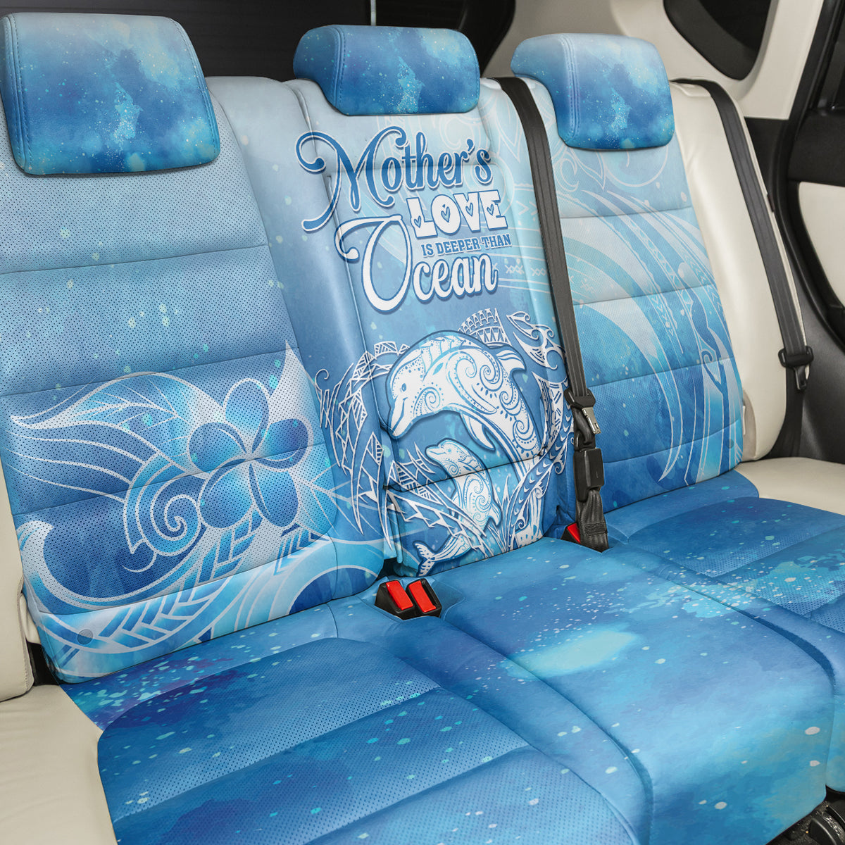 Mother's Love Is Deeper Than Ocean Back Car Seat Cover Polynesian Style LT05 - Polynesian Pride