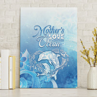 Mother's Love Is Deeper Than Ocean Canvas Wall Art Polynesian Style LT05 Without Frame Blue - Polynesian Pride