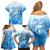 Mother's Love Is Deeper Than Ocean Family Matching Off Shoulder Short Dress and Hawaiian Shirt Polynesian Style