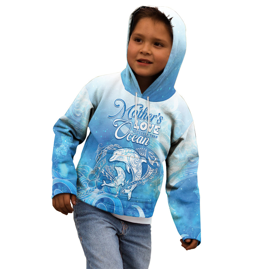 Mother's Love Is Deeper Than Ocean Kid Hoodie Polynesian Style LT05 - Polynesian Pride