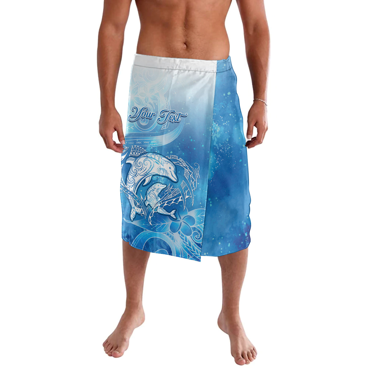 Mother's Love Is Deeper Than Ocean Lavalava Polynesian Style LT05 Blue - Polynesian Pride