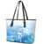 Mother's Love Is Deeper Than Ocean Leather Tote Bag Polynesian Style