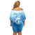 Mother's Love Is Deeper Than Ocean Off Shoulder Short Dress Polynesian Style