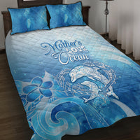 Mother's Love Is Deeper Than Ocean Quilt Bed Set Polynesian Style LT05 Blue - Polynesian Pride