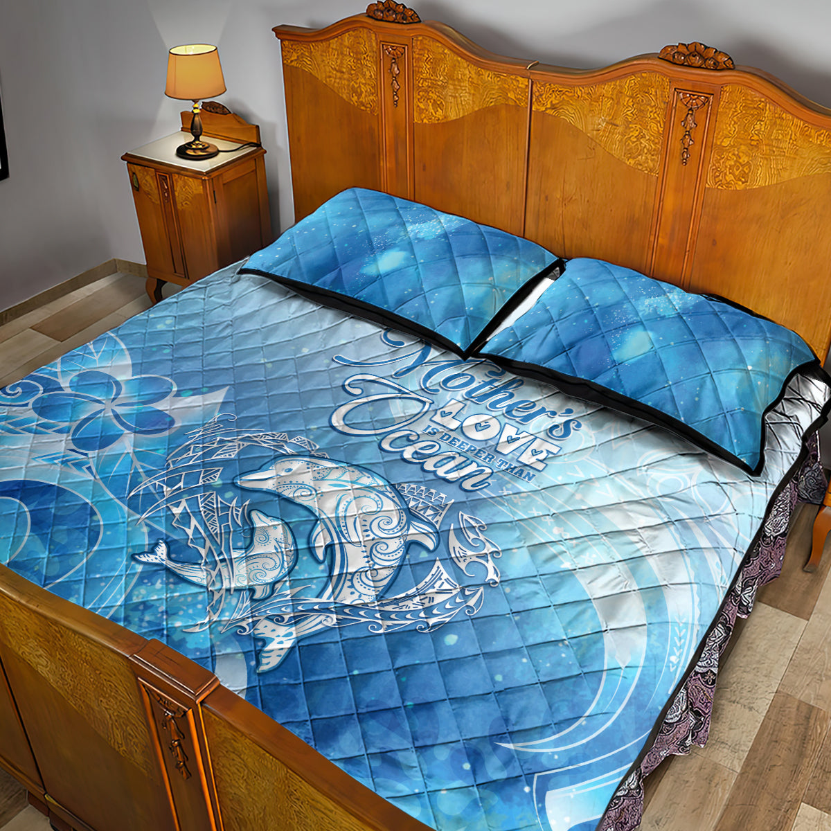 Mother's Love Is Deeper Than Ocean Quilt Bed Set Polynesian Style LT05 - Polynesian Pride