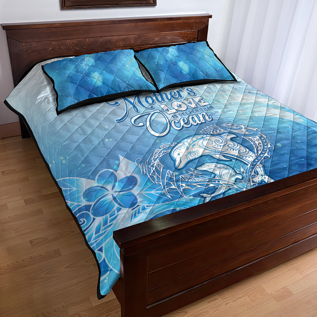 Mother's Love Is Deeper Than Ocean Quilt Bed Set Polynesian Style LT05 - Polynesian Pride